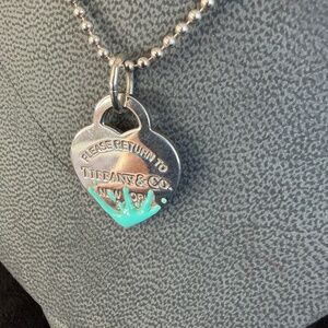 Tiffany & Co. "Please Return to Tiffany & Co" Sterling Silver Pendant Necklace